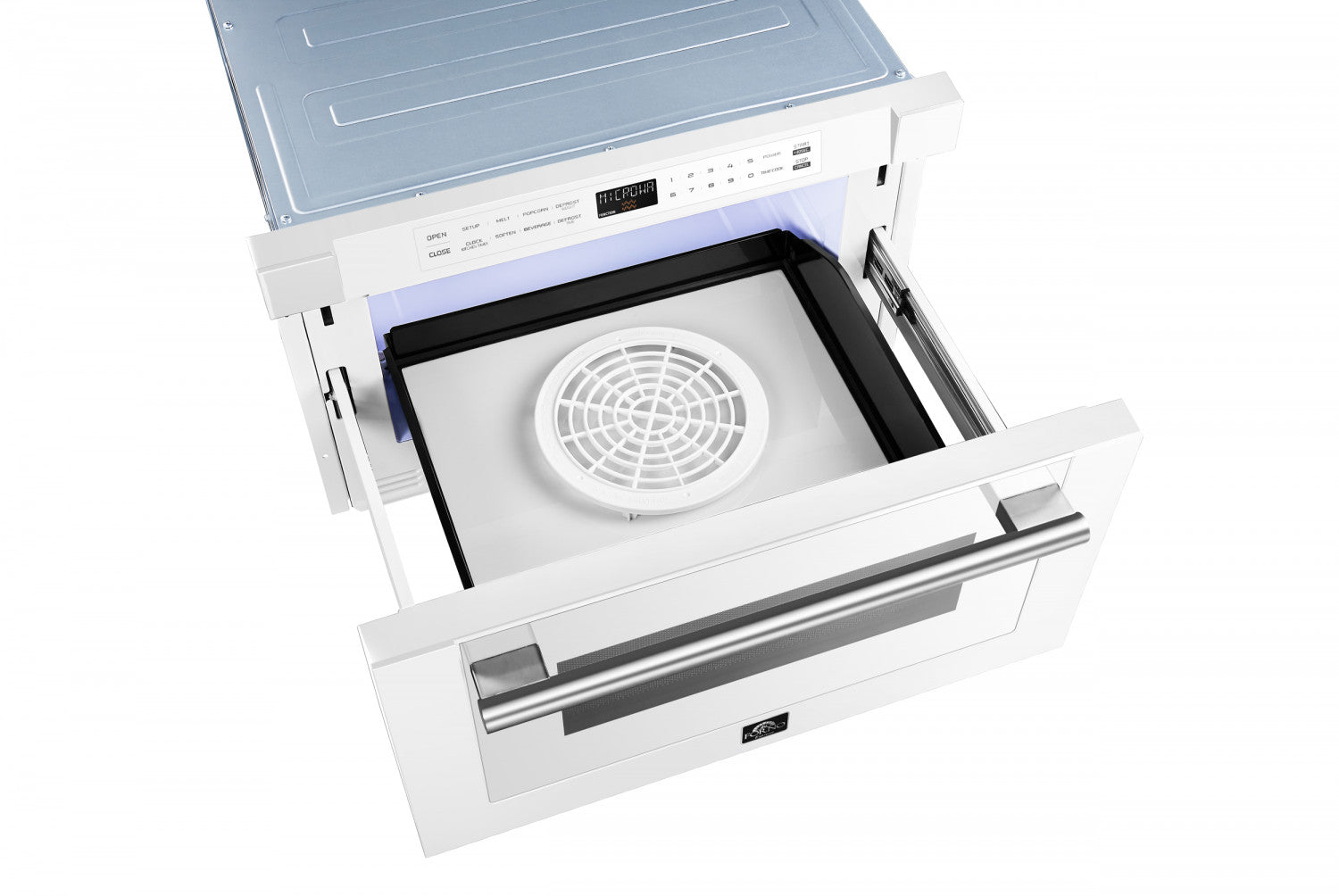 Forno Capoliveri White 24" Built-In Microwave Drawer (1.2 Cu. Ft.) - FMWDR3000-24WHT