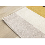 Maui Contemporary Geometric Area Rug - Cream Yellow - 5' X 8'
