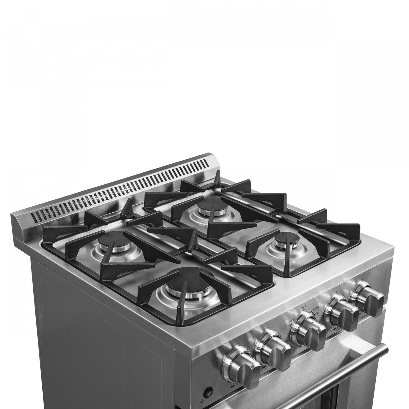 Forno Breno 24" Stainless Steel Freestanding Gas Range with Air Fry (2.3 Cu. Ft.) - FFSGS6290-24