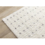 Palmer Casual Contemporary Speckled Area Rug - White Grey - 7' X 10'