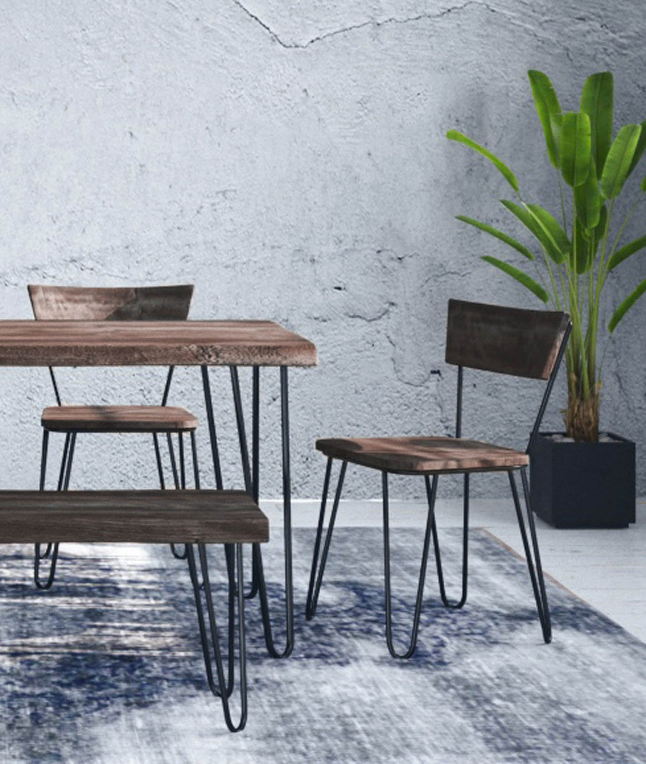 Eberlinn Dining Chair - Matte Brown - Set of Two