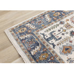 Macie Traditional Border Area Rug - Cream Blue - 8' X 11'
