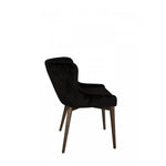 Lunvik Dining Chair - Black Velvet - Set of Two