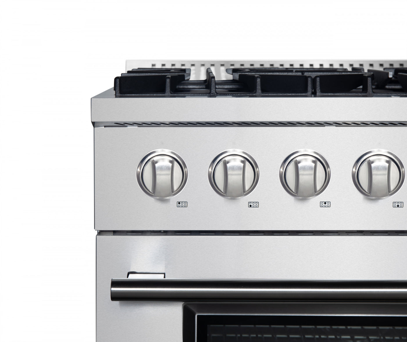 Forno Marco 36" Stainless Steel Dual Fuel Range with True Convection (5.36 Cu. Ft.) - FFSGS6197-36