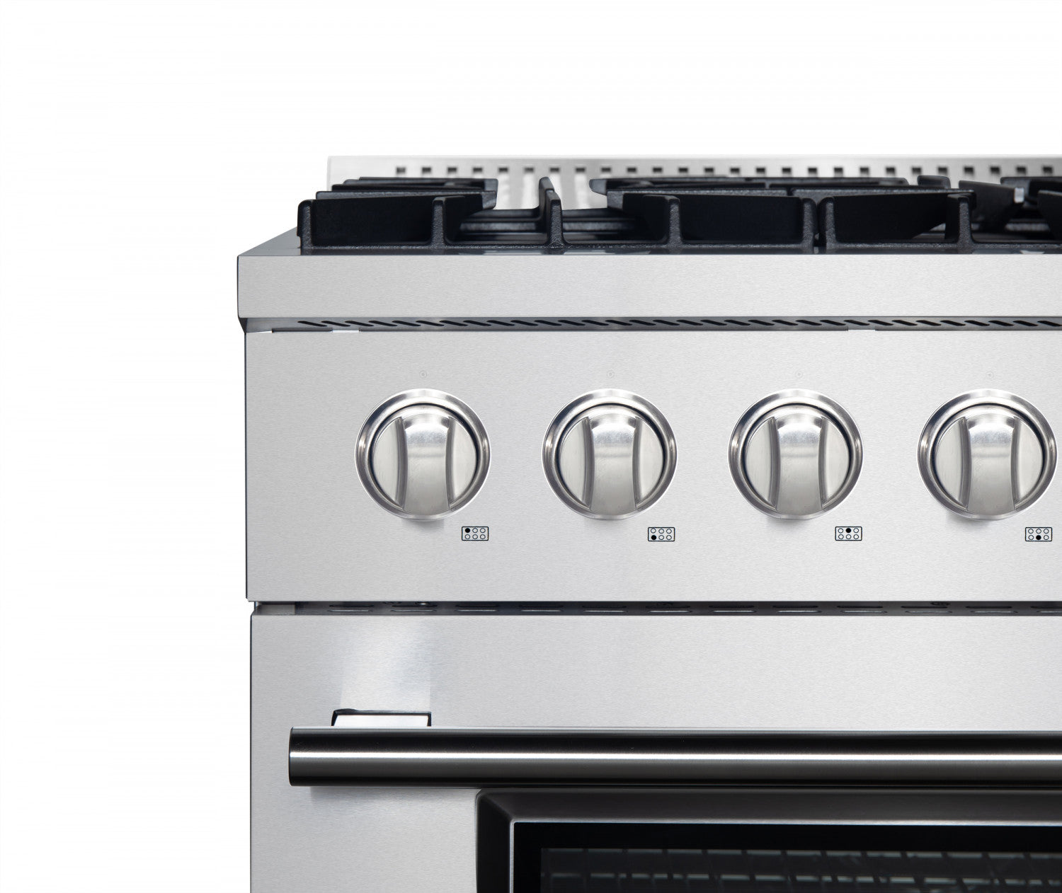Forno Marco 36" Stainless Steel Dual Fuel Range with True Convection (5.36 Cu. Ft.) - FFSGS6197-36