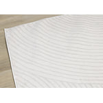 Hillary Modern Swirls Area Rug - Cream - 7' X 10'