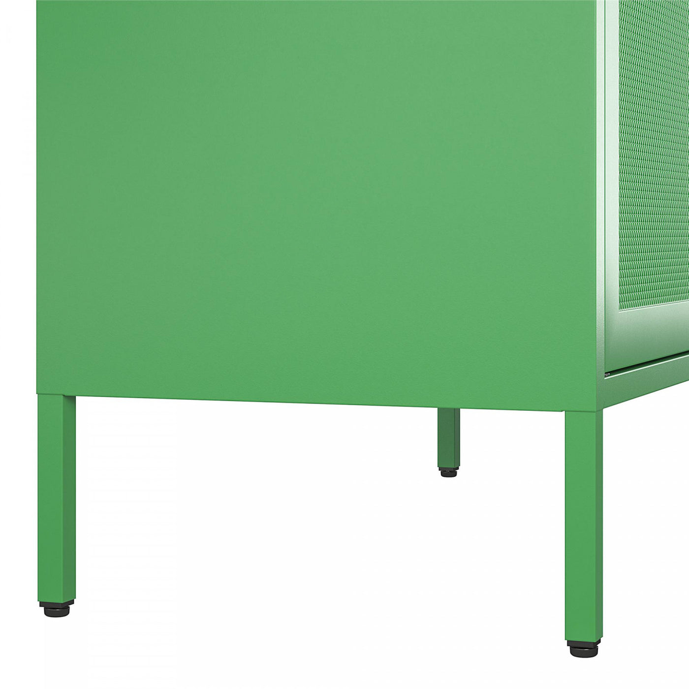 Channing Tall 2 Door Storage Cabinet with Mesh Metal - Kelly Green