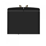 Forno Luigi Black French Door Refrigerator (18 Cu. Ft.) - FFFFD1791-33BLK