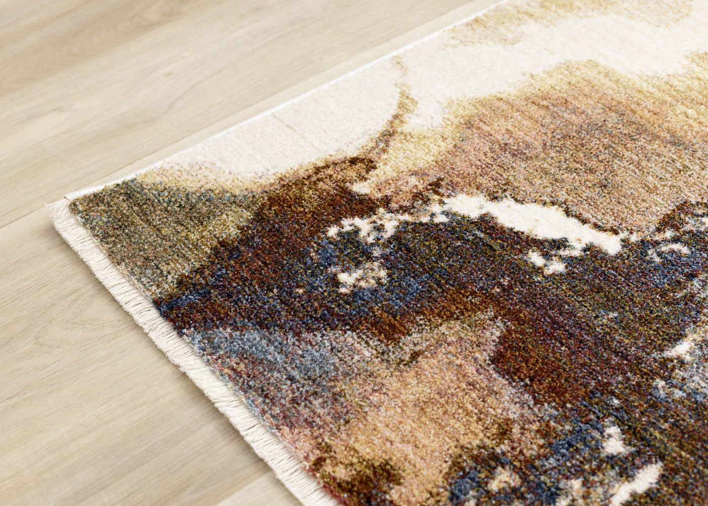 Micah Modern Galaxy Area Rug - Cream Grey Blue - 8' X 11'