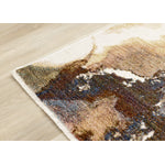 Micah Modern Galaxy Area Rug - Cream Grey Blue - 8' X 11'