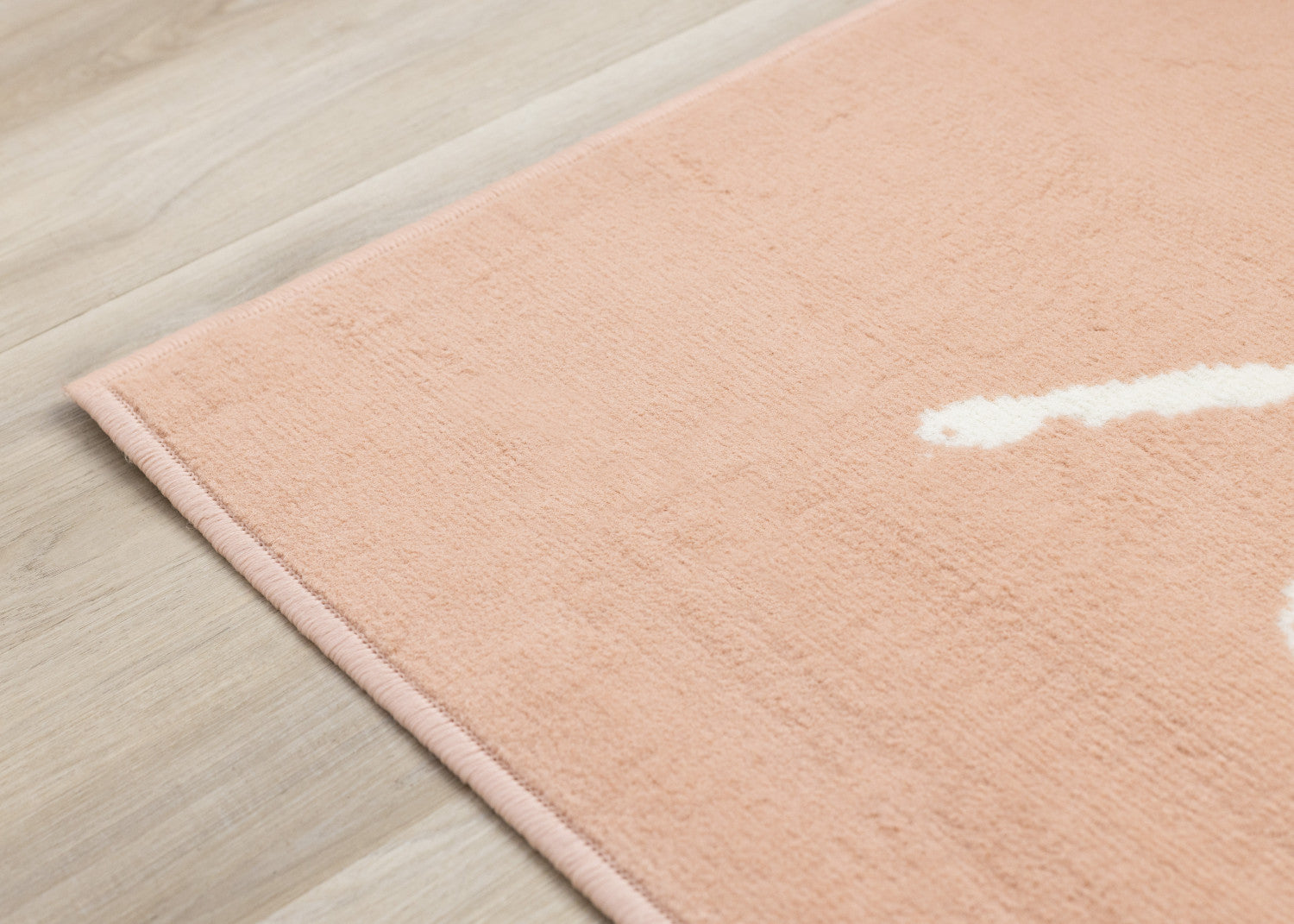 Kids Playing Board Area Rug - 4' X 6' - Pink/Cream