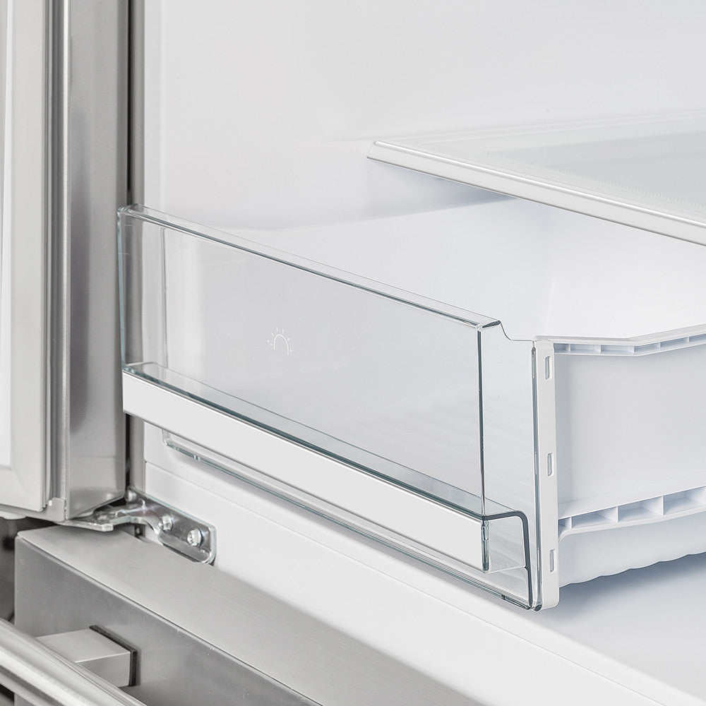 Forno Moena Stainless Steel 40" Built-In French Door Refrigerator (19.2 Cu. Ft.) - FFRBI1820-40SG