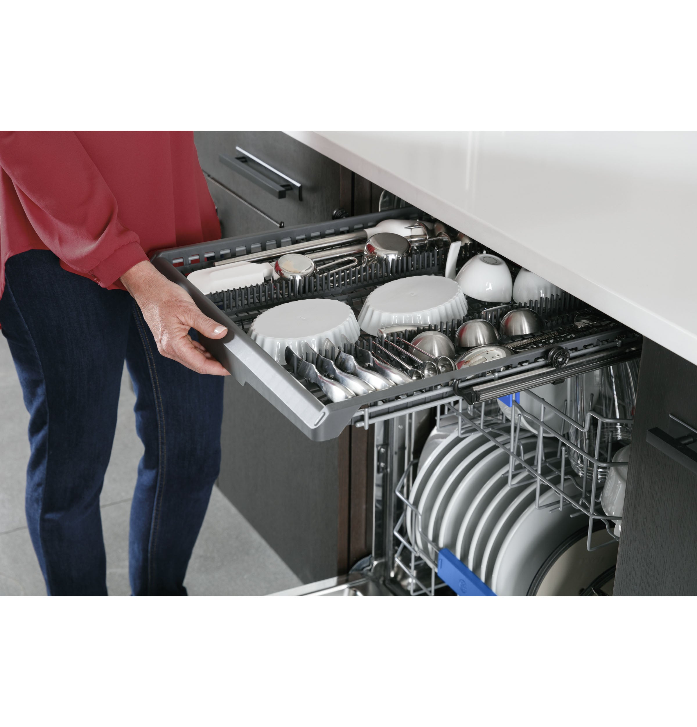 GE Profile Fingerprint Resistant Stainless Steel UltraFresh System 24" Dishwasher - PDT755SYRFS