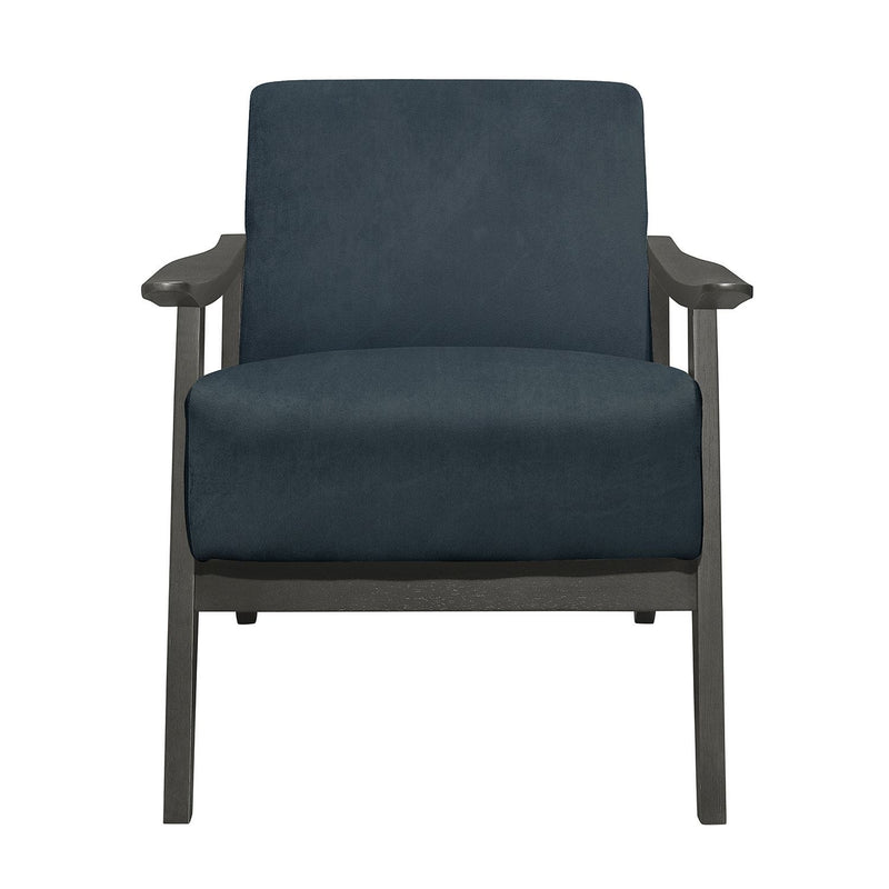 Byron Accent Chair Navy Leon's