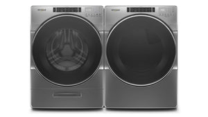Whirlpool Chrome Shadow Front-Load Washer (5.8 cu. ft.) & Electric Dryer (7.4 cu. ft.) - WFW8620HC/YWED8620HC