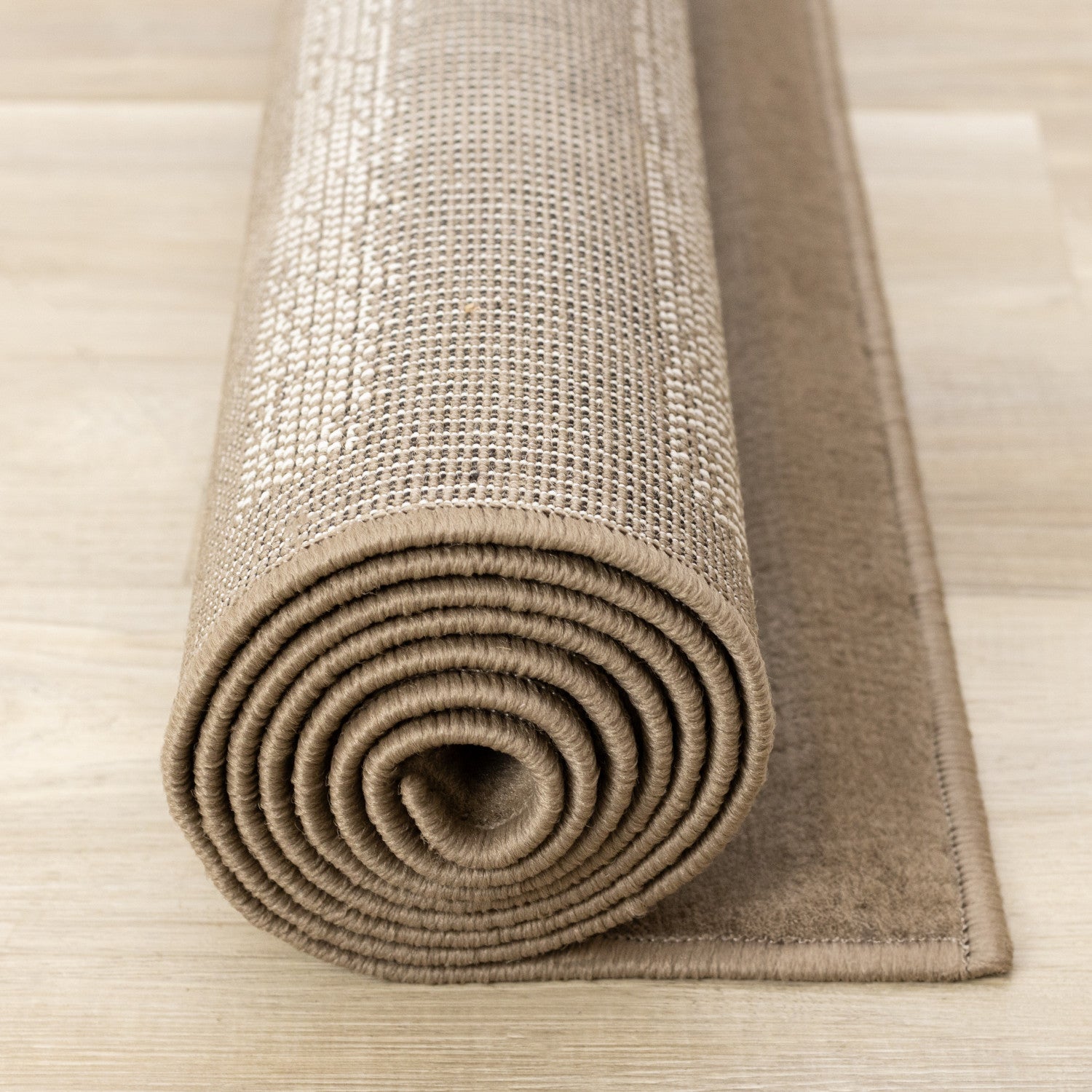 Functional Contemporary Lines Area Rug - 5' X 8' - Brown/Cream