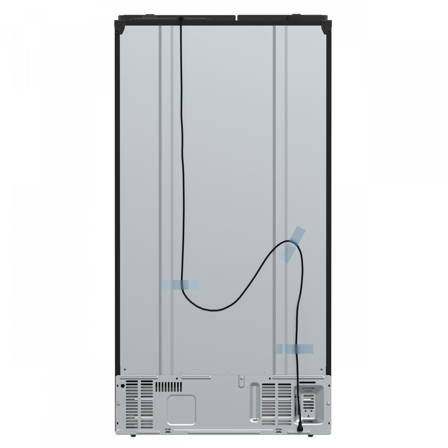 Forno Salerno 36" 20 Cu.Ft. Black Side-by-side Refrigerator with Ice & Water Dispenser - FFRBI1844-36BLK