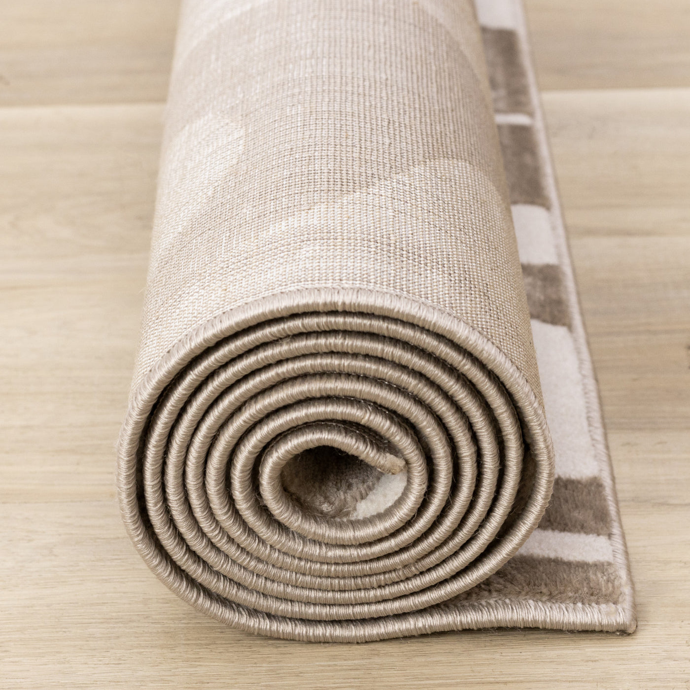 Logan Modern Area Rug - Brown Cream - 8' X 11'
