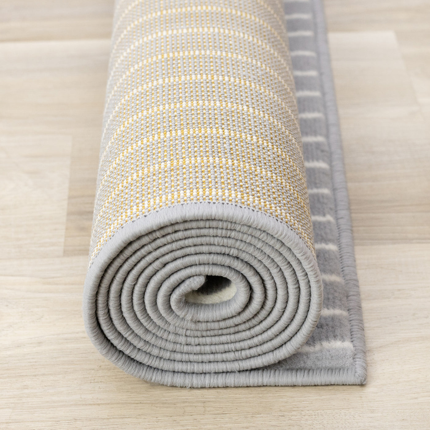 Functional Modern Arches Area Rug - Grey White - 5' X 8'