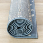 Functional Modern Links Area Rug - 5' X 8' - Blue/Cream