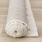 Palmer Casual Contemporary Speckled Area Rug - White Grey - 7' X 10'