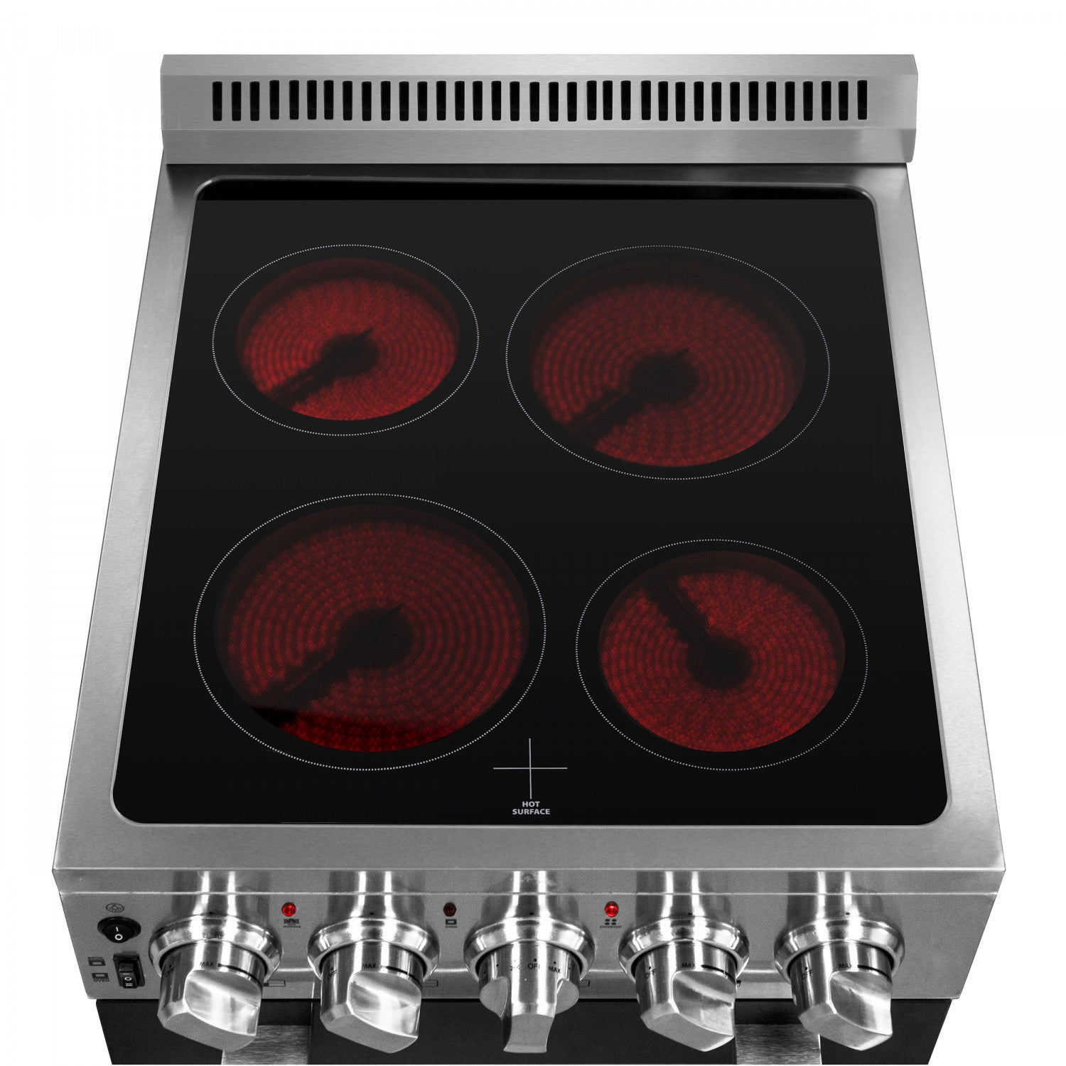 Forno Galiano 36" Stainless Steel French Door Electric Range with True Convection and Air Fry (5.36 Cu. Ft.) - FFSEL6917-36