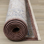 Macie Traditional Area Rug - Red Cream - 5' X 8'