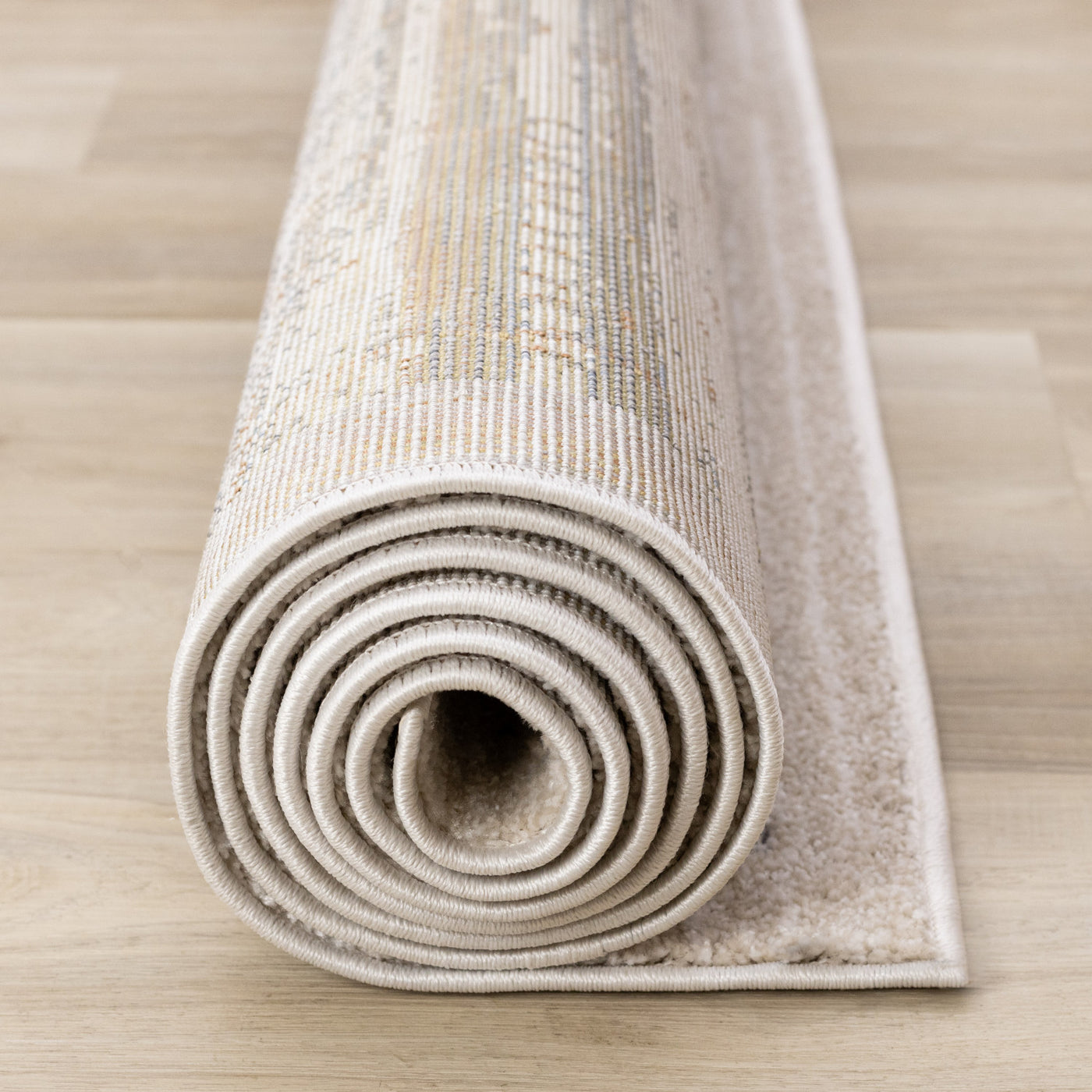 Sadie Casual Contemporary Area Rug - Grey Beige - 5' X 8'