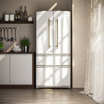 Forno Luigi White French Door Refrigerator (18 Cu. Ft.) - FFFFD1791-33WHT