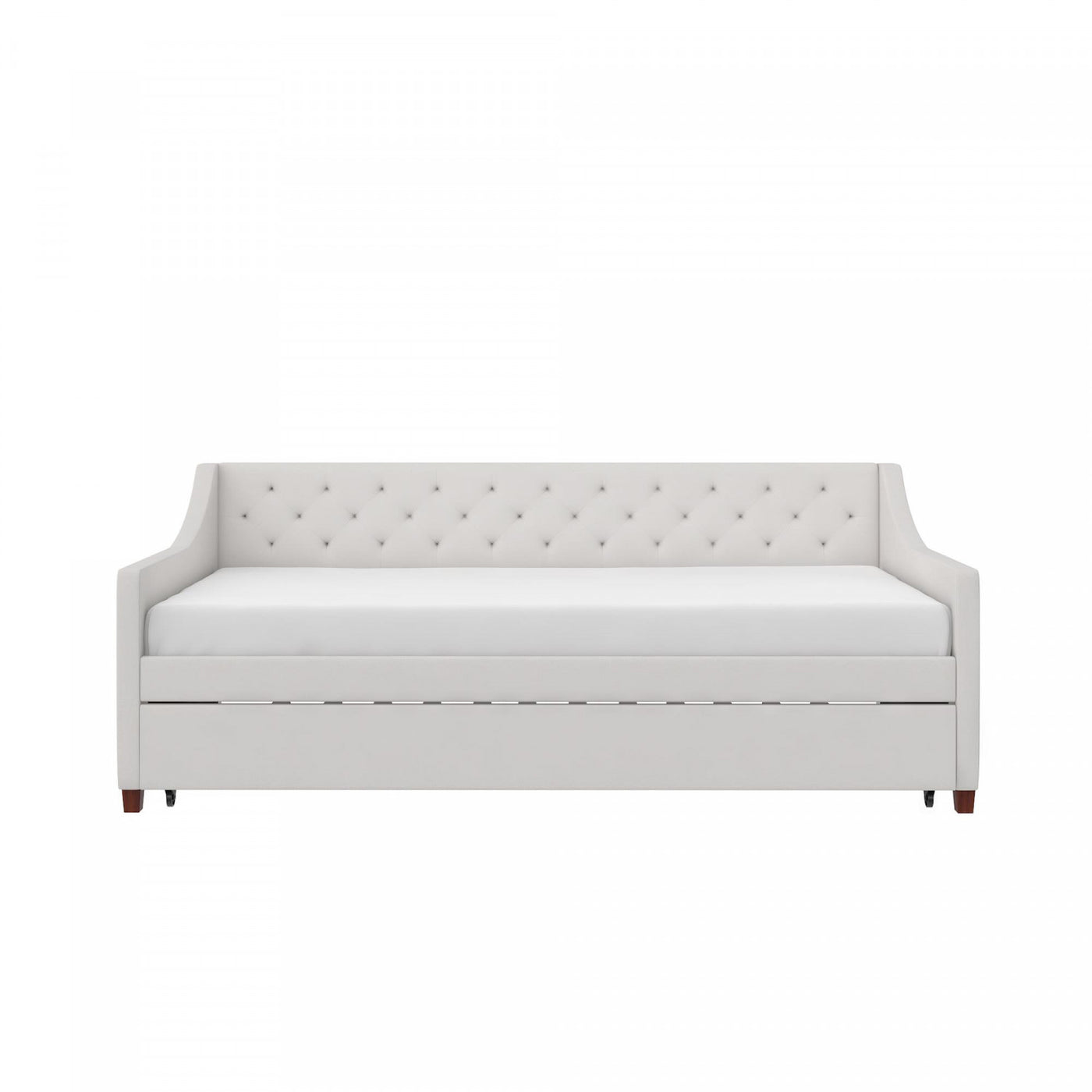 Novogratz Her Majesty Twin Daybed and Trundle - Ivory