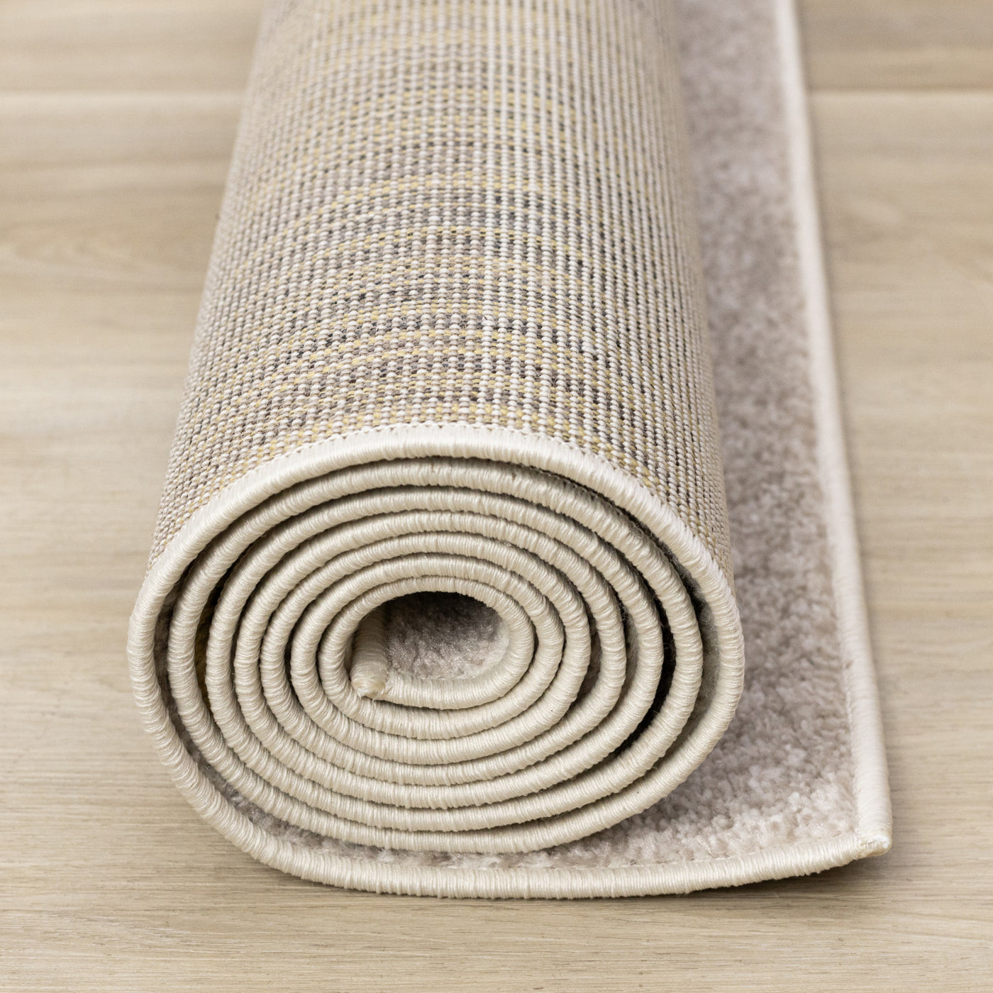 Maui Contemporary Geometric Area Rug - Cream Yellow - 5' X 8'