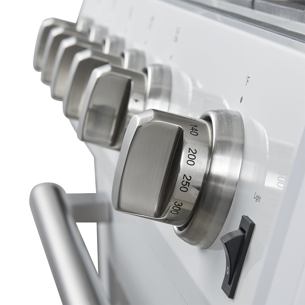 Forno Leonardo 30" White Freestanding Gas Range (5.0 Cu. Ft.) - FFSGS1116-30WHT