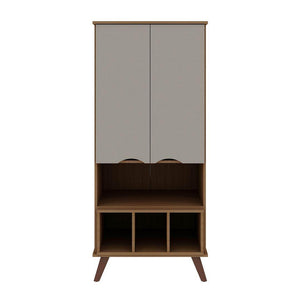 Applesham Display Cabinet - Off White/Maple Cream
