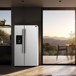 Forno Salerno 36" White Side-by-Side Refrigerator With Ice & Water Dispenser (20 Cu. Ft.) - FFRBI1844-36WHT