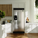 Forno Salerno 40" Stainless Steel Built-in Side-by-Side Refrigerator With Ice & Water Dispenser (20 Cu. Ft.) - FFRBI1844-40SG