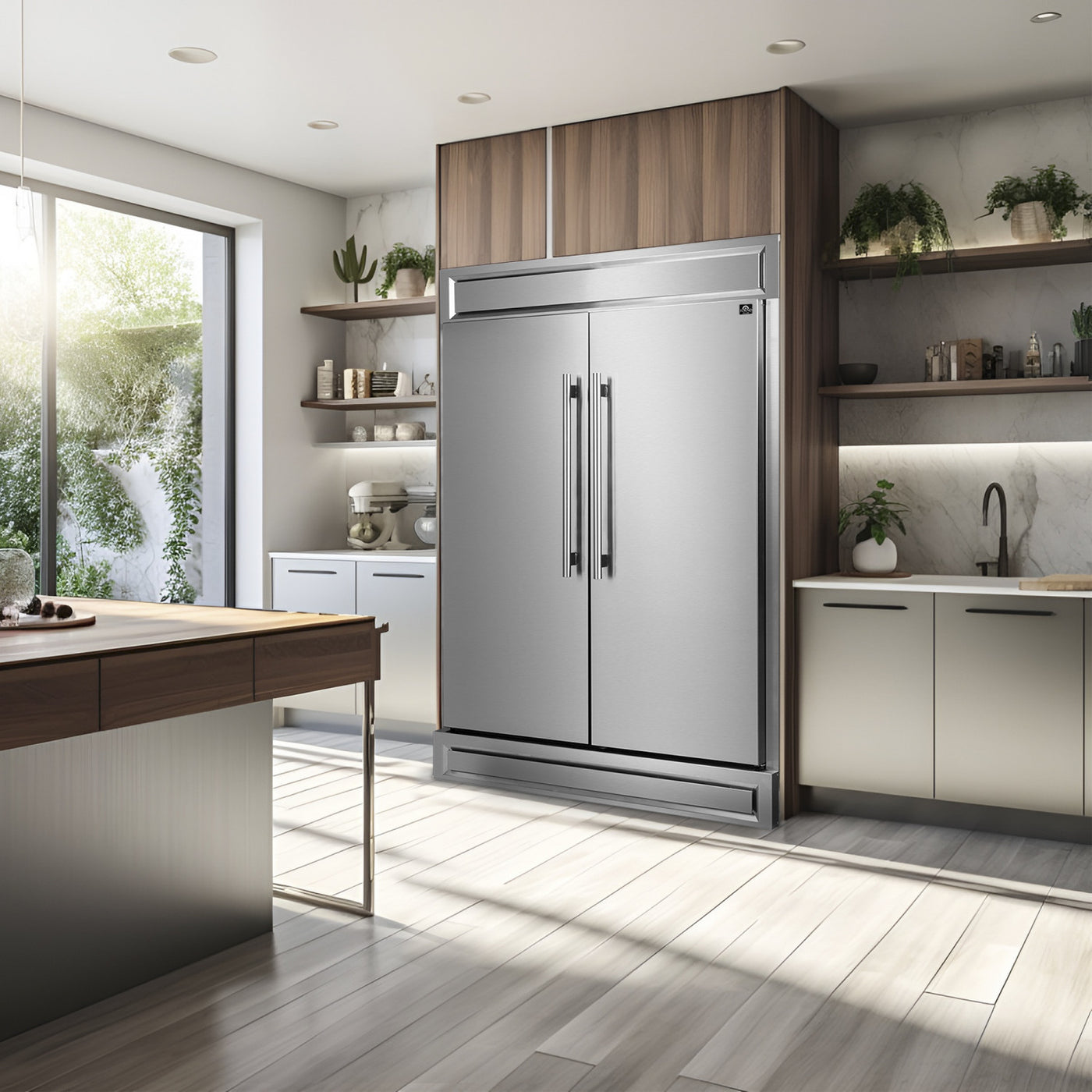 Forno Maderno 56" Stainless Steel 2-piece Built-In Convertible Refrigerator/Freezer (27.2 Cu. Ft.) - FFFFD1722-60S