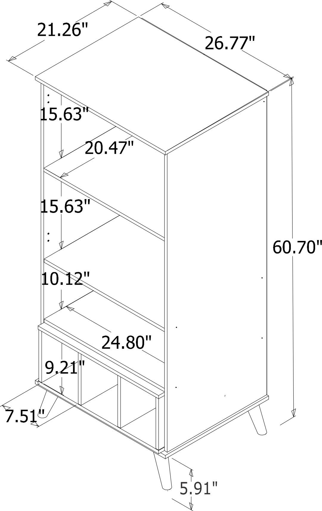 Applesham Display Cabinet - Off White