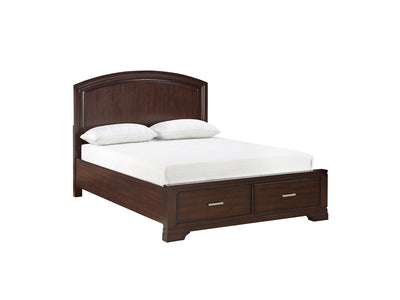Arista 3-Piece Full Storage Bed - Brown Cherry
