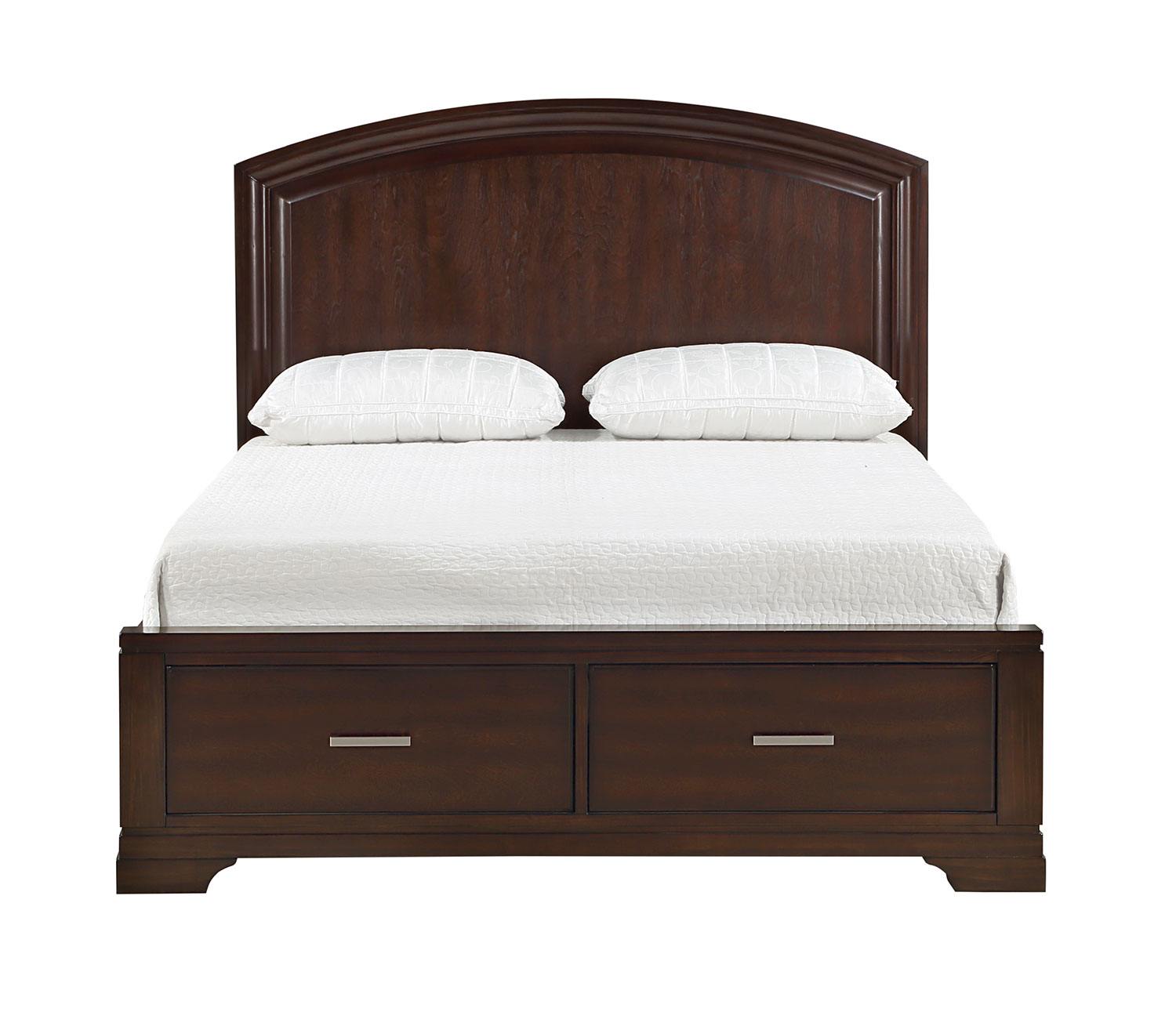 Arista 3-Piece Full Storage Bed - Brown Cherry