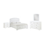 Arista 6-Piece Full Storage Bedroom Package - White