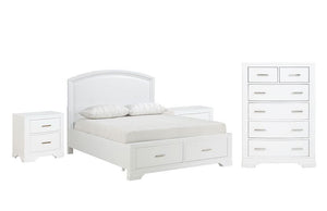 Arista 5-Piece Full Storage Bedroom Package - White