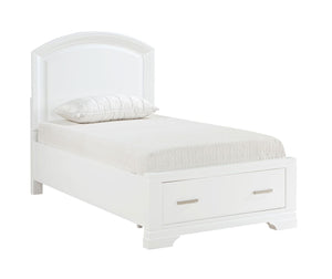 Arista 3-Piece Twin Storage Bed - White