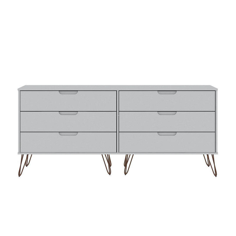 Nuuk 6-Drawer Double Dresser - White