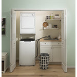 GE White Portable Washer (3.3 IEC Cu. Ft.) & Electric Dryer (3.6 Cu. Ft.) - GNW128PSMWW/PSKP333EBWW