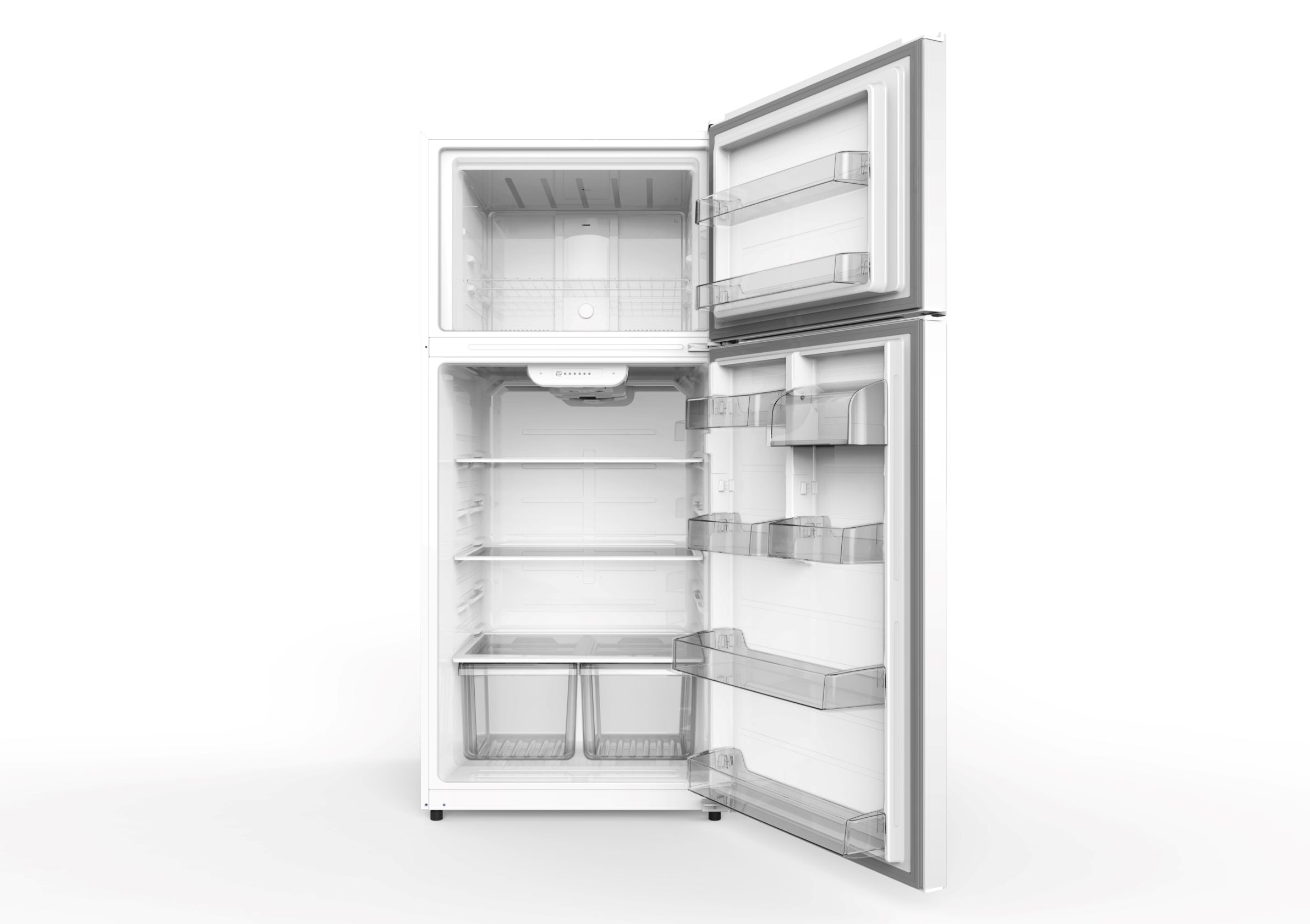 GE Stainless Steel Kitchen Package with Top-Freezer Refrigerator, Electric Range and Dishwasher