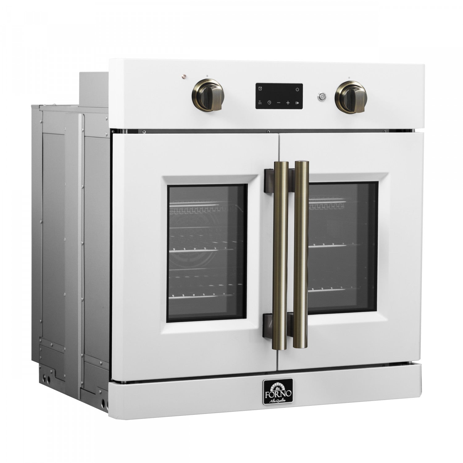 Forno Asti White 30" Electric Wall Oven with True Convection and Air Fry (3.68 Cu. Ft.) - FBOEL1333-30WHT