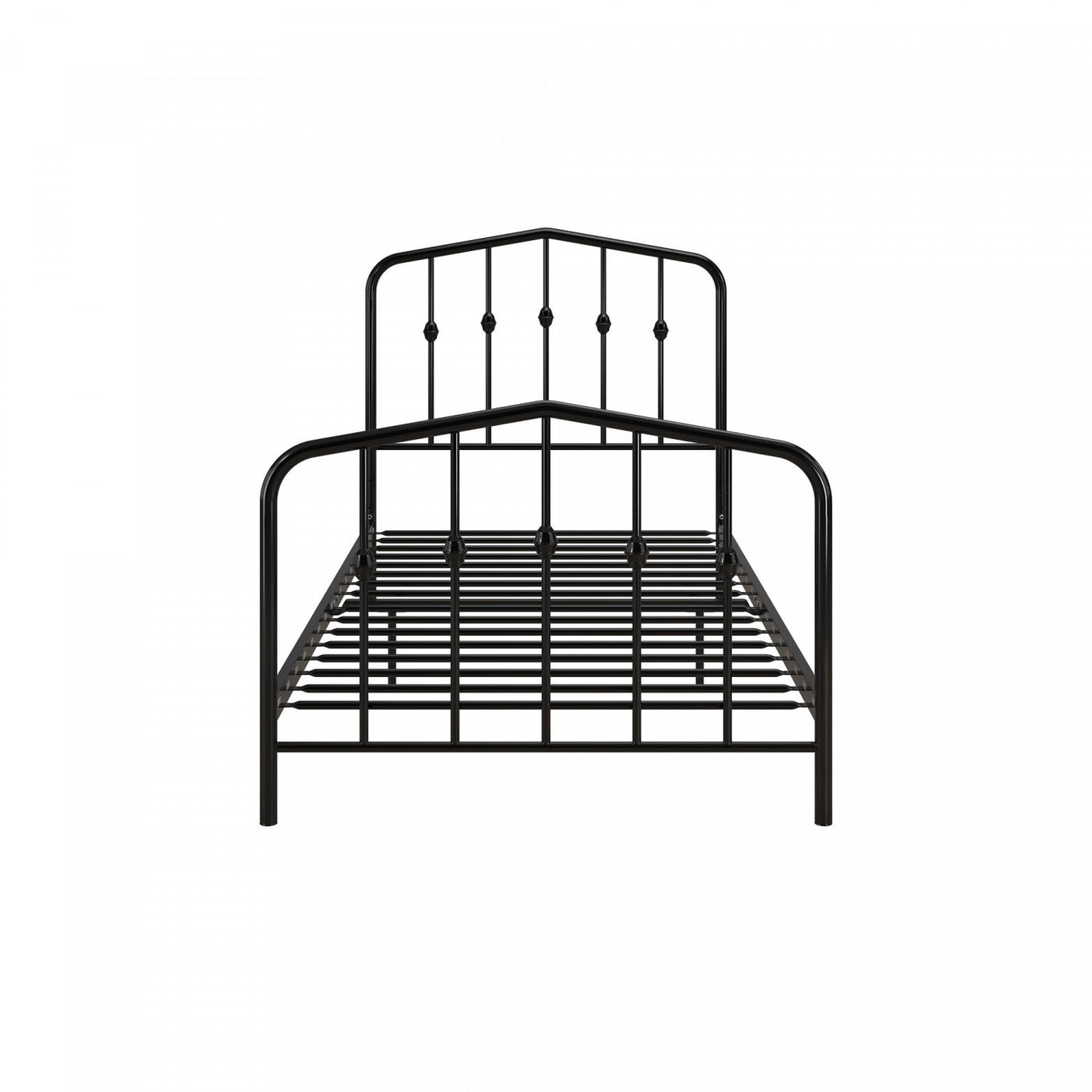 Novogratz Bushwick Metal Platform Twin Bed - Black