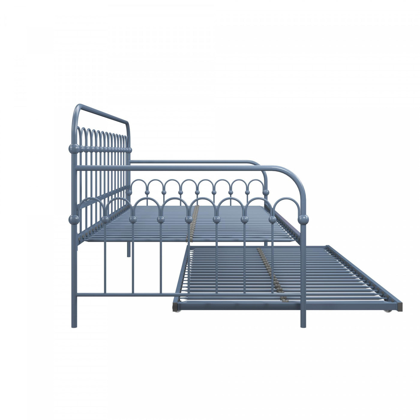 Novogratz Bright Pop Metal Twin Daybed with Trundle - Stone Blue