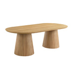 Mikael Oval Dining Table - Light Oak