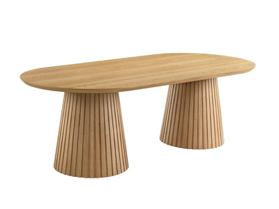 Mikael Oval Dining Table - Light Oak